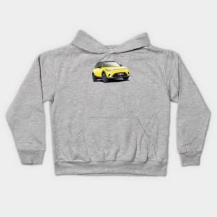 Smart 'Hashtag One' #1 Car in Yellow Kids Hoodie